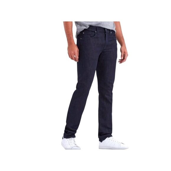 7For All Mankind Straight Jeans Luxe Performance Dark Blue NWOT - Picture 1 of 14
